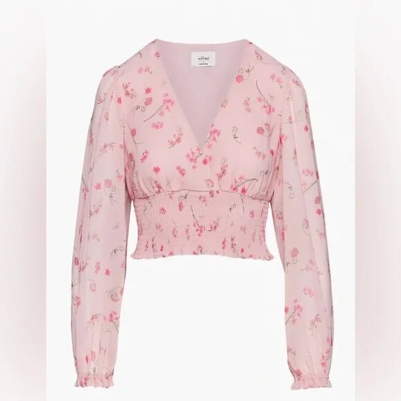 NWT Aritzia Wilfred Wistful Blouse - Picture 2 of 7